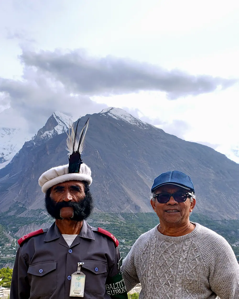 With our guide at Altit Fort