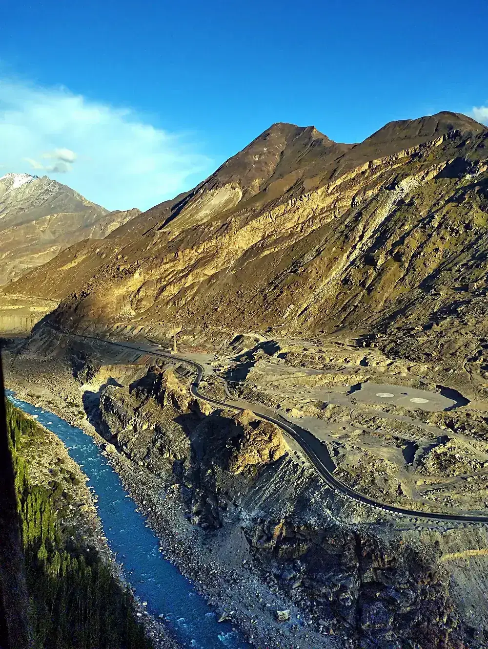 Looking down the valley from above Karimabad