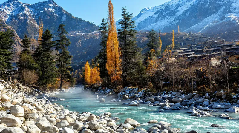 A waterfall stop on the road through Swat
