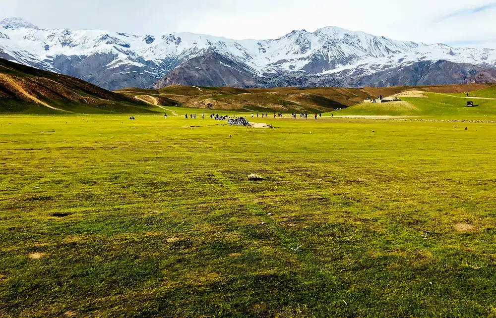 Summer pastures and stone walls in the Kalash valleys
